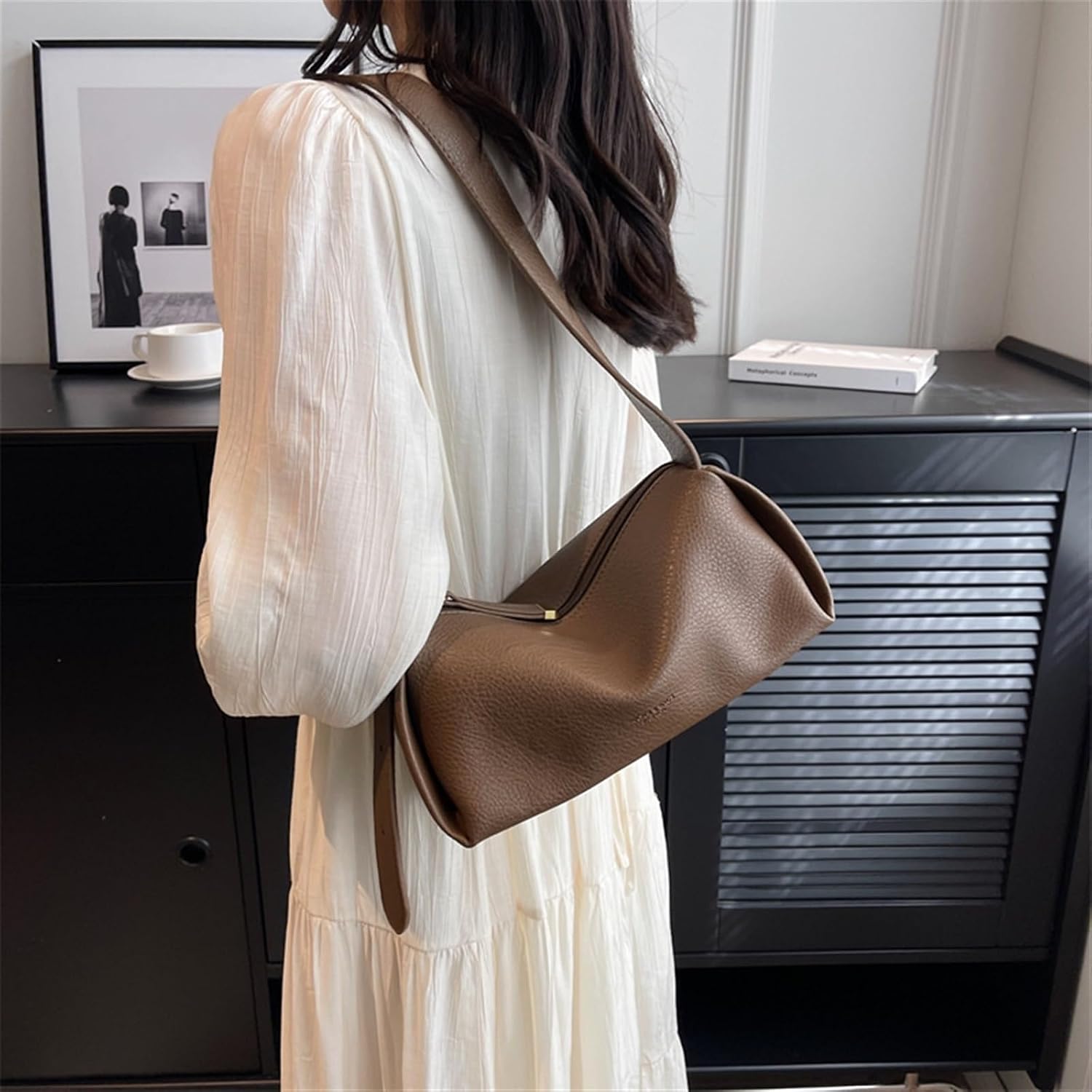 Amazon.co.jp: XZFYSMYXGS Soft Crossbody Shoulder Sheepskin Grain